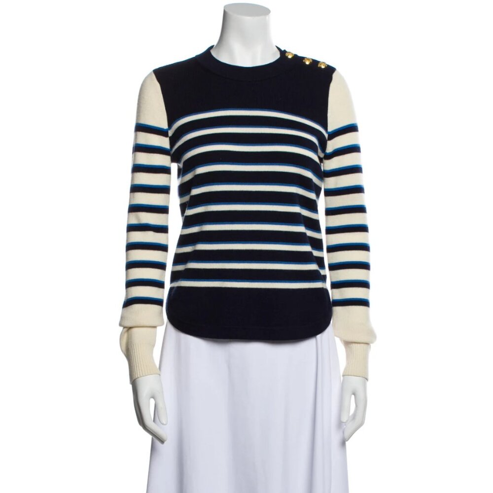 Veronica Beard Wool Striped Sweater